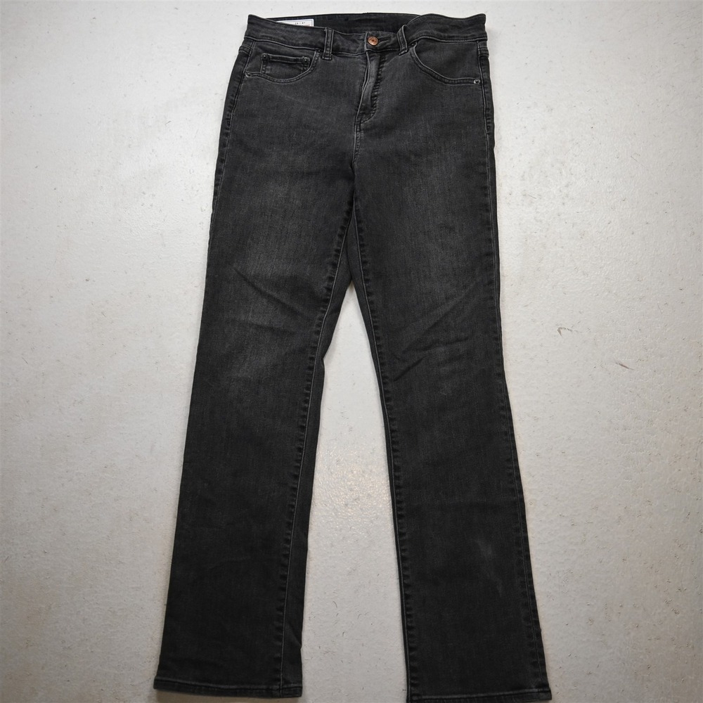 Gap 8 Classic Straight High Rise Gray Stretch Denim Womens Jeans
